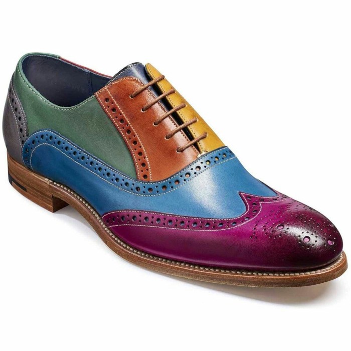 Multi color mens dress shoes