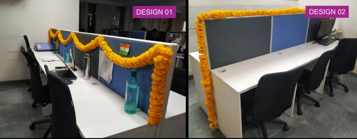 How to decorate office cubicle on diwali