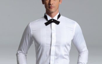 White french cuff men's dress shirt