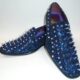 Royal blue dress shoes men's