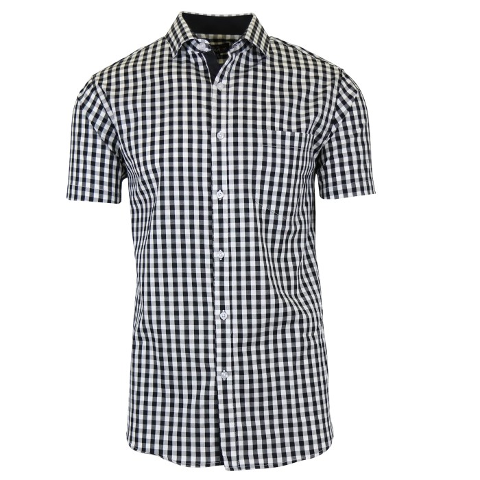 Fitted short sleeve dress shirts for men