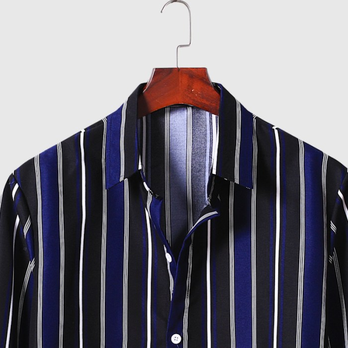 Striped mens dress shirt