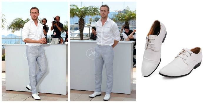 White dress shoes outfit men