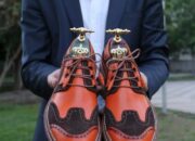 Mens Orange Dress Shoes Stylish and Vibrant Footwear for Men