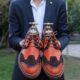 Mens orange dress shoes