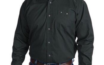 Mens hunter green dress shirt