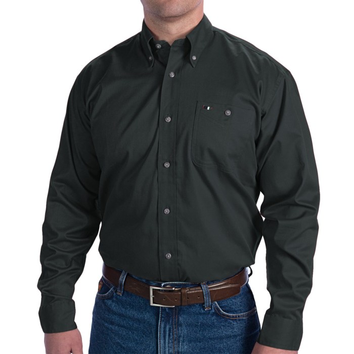 Mens hunter green dress shirt