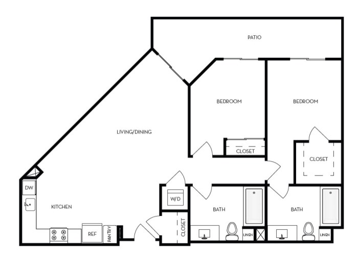 How to decorate trapezoid room