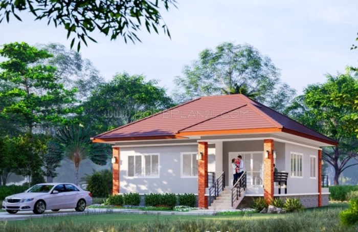 Desain teras rumah tanpa di cor