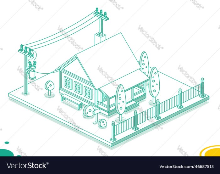 Desain tiang listrik rumah